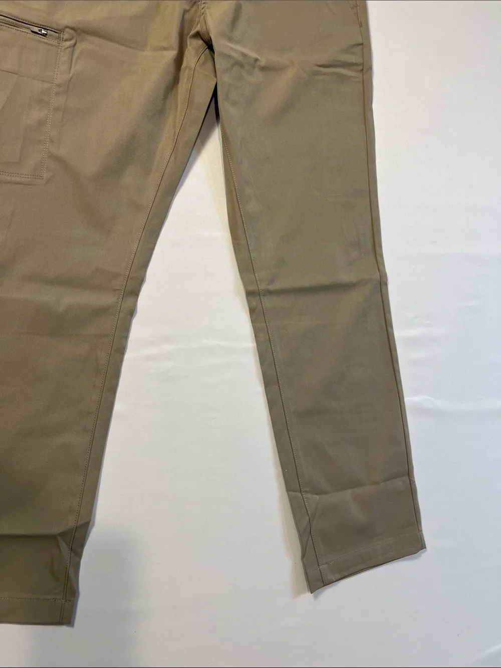 NWT Men's Copper&Oak Khaki Utility Chino Pants - Durable Tan Size 34x32